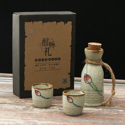 Set Calentador de Sake Retro Japonés con Tazas de Cerámica - Image 9