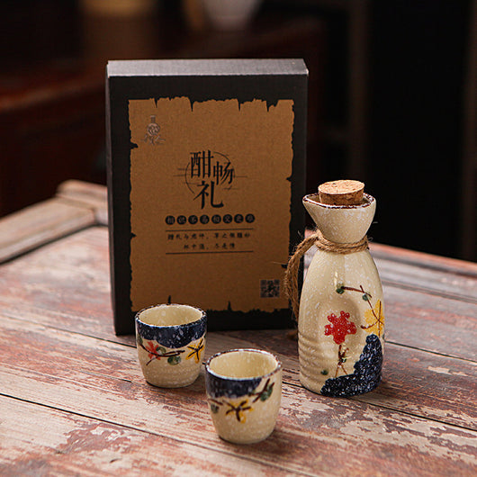 Set Calentador de Sake Retro Japonés con Tazas de Cerámica - Image 11