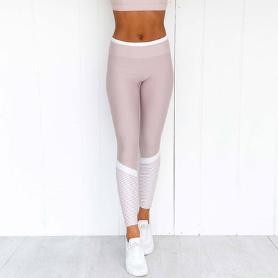 Leggins Deportivos con Rayas Geométricas y Cintura Elástica Alta - Image 8