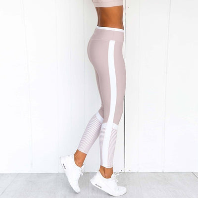 Leggins Deportivos con Rayas Geométricas y Cintura Elástica Alta - Image 5