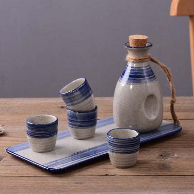 Set Calentador de Sake Retro Japonés con Tazas de Cerámica - Image 15