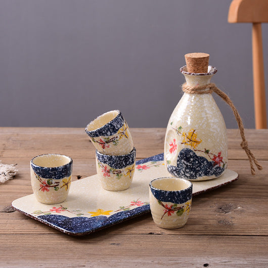 Set Calentador de Sake Retro Japonés con Tazas de Cerámica - Image 16