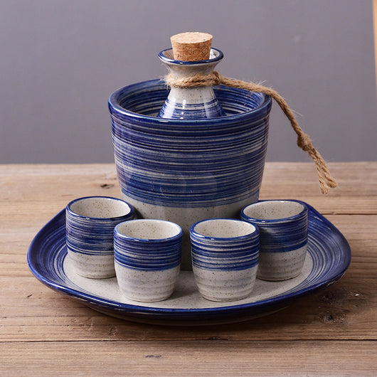Set Calentador de Sake Retro Japonés con Tazas de Cerámica - Image 19