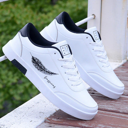 Zapatos Blancos Casuales para Hombre con Suela Plana - Image 10