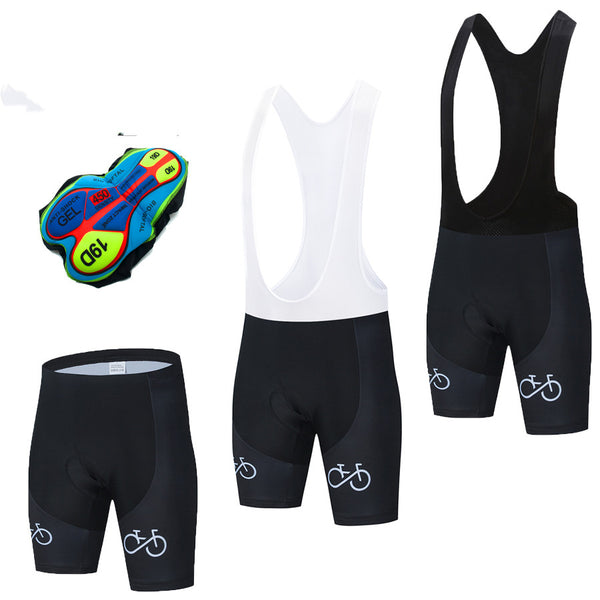Pantalones Cortos de Ciclismo Professional con Tirantes y Chaqueta