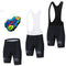 Pantalones Cortos de Ciclismo Professional con Tirantes y Chaqueta