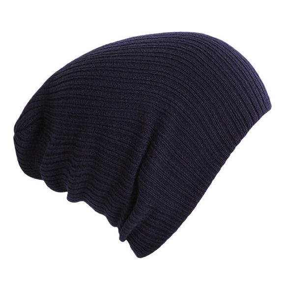 Gorro de Lana Tejido a Rayas