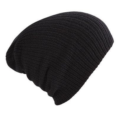 Gorro de Lana Tejido a Rayas