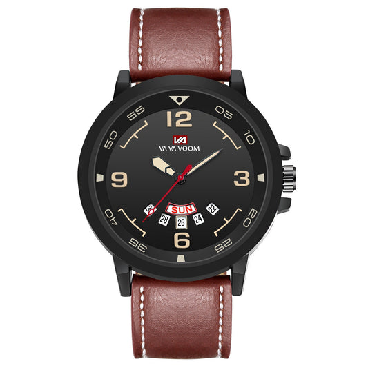 Reloj Deportivo Dual Calendar Resistente al Agua para Hombre