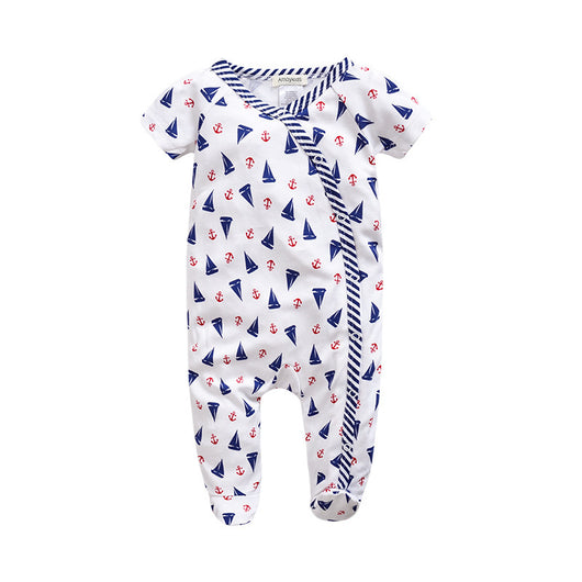 Jumpsuit Infantil Floral de Algodón con Pies Ajustados - Image 9