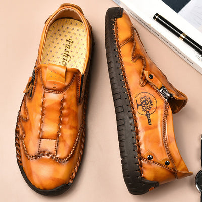 Zapatos de Cuero para Hombre Talla Grande con Cierre de Cremallera - Image 12