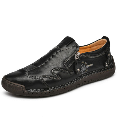 Zapatos de Cuero para Hombre Talla Grande con Cierre de Cremallera - Image 9