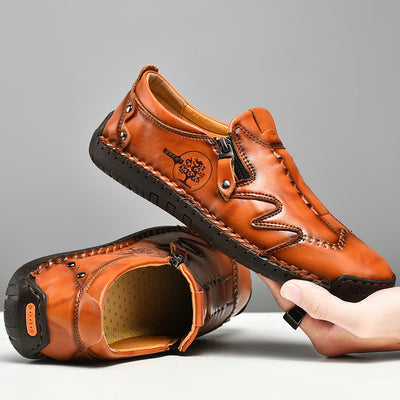 Zapatos de Cuero para Hombre Talla Grande con Cierre de Cremallera - Image 11
