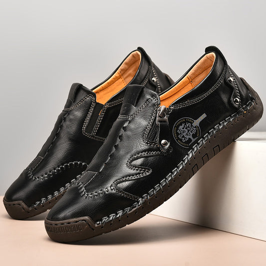 Zapatos de Cuero para Hombre Talla Grande con Cierre de Cremallera - Image 2