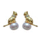 Aretes de Gato con Perla y Collar - Diseño Adorable