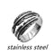 European and American fashion jewelry Negro retro personality ring female opening feather ring foreign trade wholesale hand jewelry Stainless steel Number10