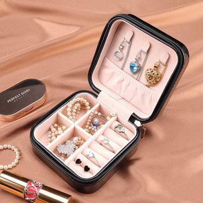 Caja de Almacenamiento Portátil con Cierre de Cremallera para Joyas - Estilo Europeo - Image 7