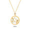 S925 Sterling Silver Plated Twelve Constellation White Shell Necklace Golden Pisces 925silver