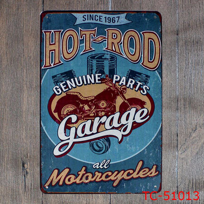 Cuadro Retro Taller Clásico de Motos y Autos Vintage sin Marco - Image 21