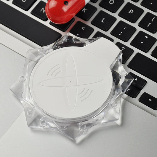 Cargador Inalámbrico QI Cristal Transparente Compatible con Apple, Xiaomi y Huawei
