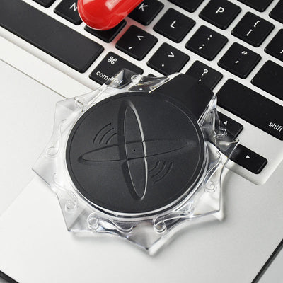 Cargador Inalámbrico QI Cristal Transparente Compatible con Apple, Xiaomi y Huawei - Image 3