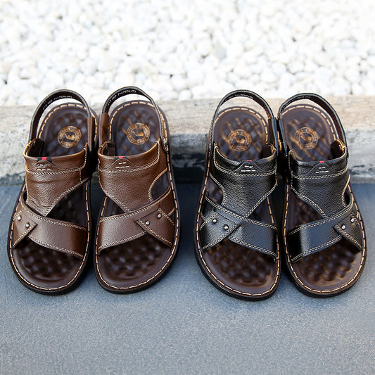 Sandalias Retro Transpirables para Playa Hombre