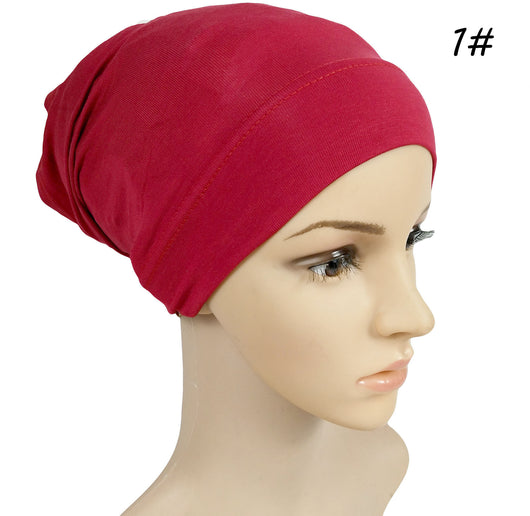 Gorra Modal Elástica de Algodón Mercerizado para Mujer - Diseño Monocromático Suave - Image 23