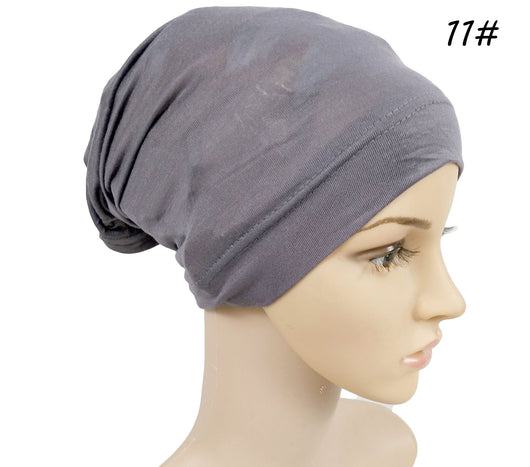 Gorra Modal Elástica de Algodón Mercerizado para Mujer - Diseño Monocromático Suave - Image 5
