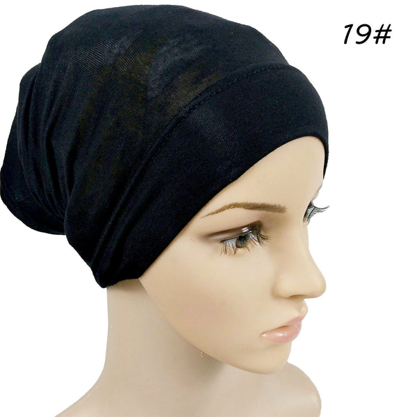 Gorra Modal Elástica de Algodón Mercerizado para Mujer - Diseño Monocromático Suave