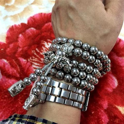Defensor Kong - Brazalete de Defensa Personal con Cuentas de Latón - Image 10