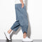 Pantalones Cortos de Lino Holgados para Hombre - Estilo Verano