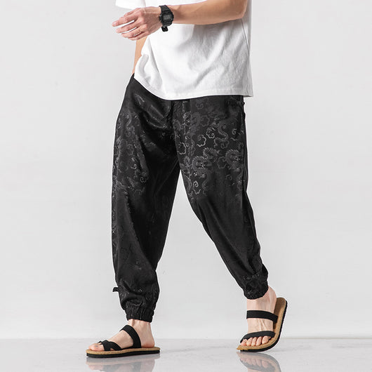 Pantalones Casuales Hombre Estilo Asiático Verano Ligeros - Image 8