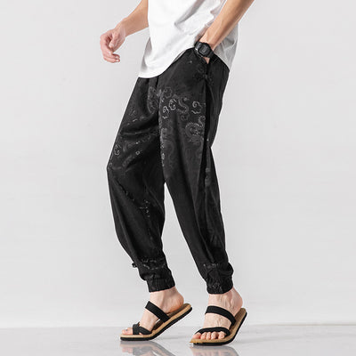 Pantalones Casuales Hombre Estilo Asiático Verano Ligeros - Image 7
