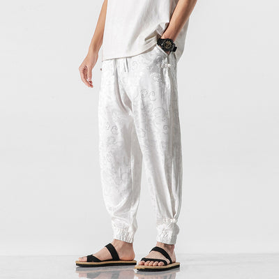 Pantalones Casuales Hombre Estilo Asiático Verano Ligeros - Image 9