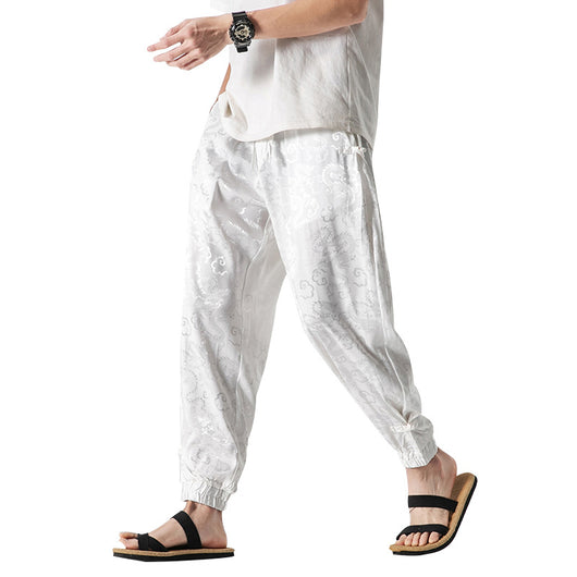 Pantalones Casuales Hombre Estilo Asiático Verano Ligeros - Image 5