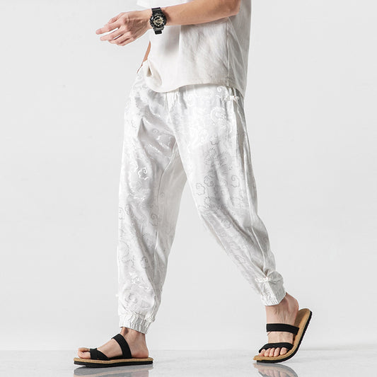 Pantalones Casuales Hombre Estilo Asiático Verano Ligeros - Image 2