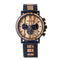 Men's Luxury Watch Wood and Stainless Steel Elegant Design