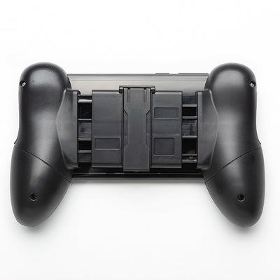 Black mobile game handle bracket holding a smartphone displaying the 'Mobile Legends' game on a white background. - Image 6