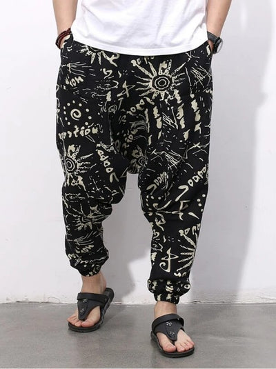 Pantalón Harem Veraniego de Algodón y Lino Estilo Chino para Hombre - Image 11