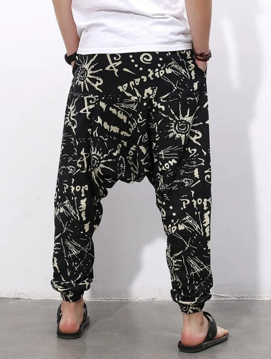 Pantalón Harem Veraniego de Algodón y Lino Estilo Chino para Hombre - Image 8