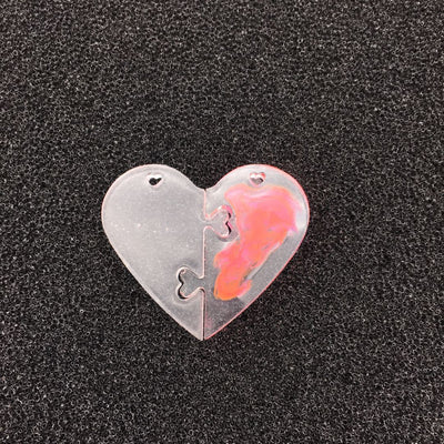 Molde de Silicona Líquida para Colgantes de Corazones Pareados - Resina Epoxi DIY - Image 8