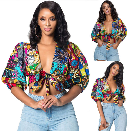 Vestido Poliéster Elegante para Mujer Africana