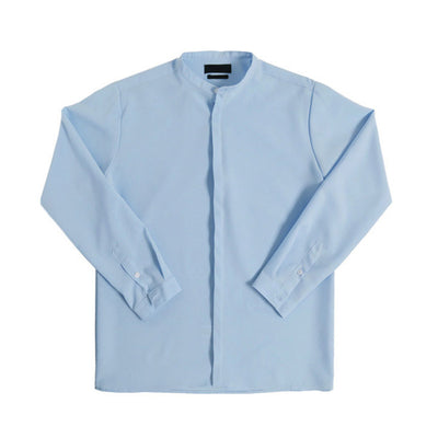 Camisa Overol de Cuello Parado en Tela Fresca Ice Silk - Image 10