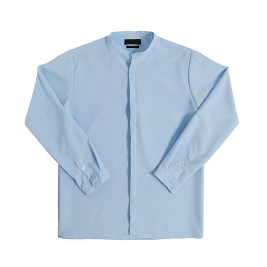 Camisa Overol de Cuello Parado en Tela Fresca Ice Silk - Image 10