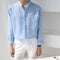 Ice Silk Stand-Up Collar Coverall Shirt