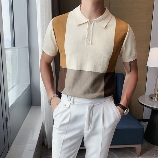 Polo Británico Slim Fit en Seda Helada - Camiseta Moderna para Hombre - Image 3
