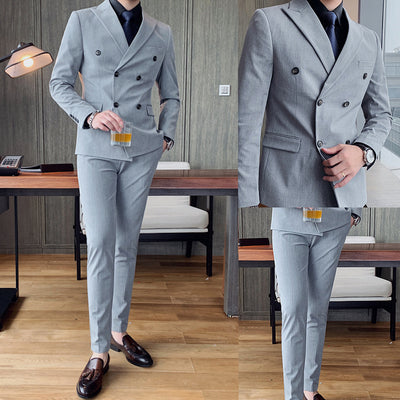 Traje Juvenil Doble Botonadura Slim Fit - Conjunto de Dos Piezas para Hombre - Image 6