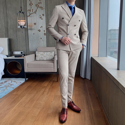 Traje Juvenil Doble Botonadura Slim Fit - Conjunto de Dos Piezas para Hombre - Image 4