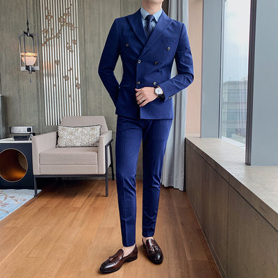 Traje Juvenil Doble Botonadura Slim Fit - Conjunto de Dos Piezas para Hombre - Image 5