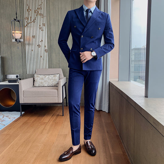 Traje Juvenil Doble Botonadura Slim Fit - Conjunto de Dos Piezas para Hombre - Image 5